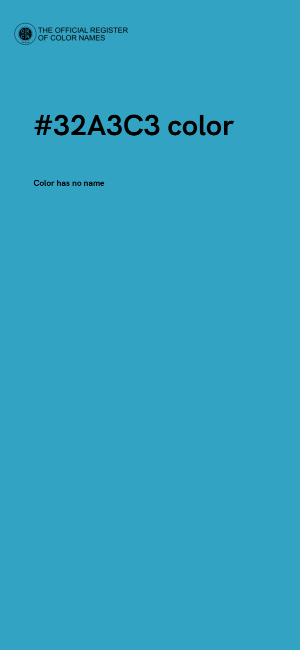 #32A3C3 color image