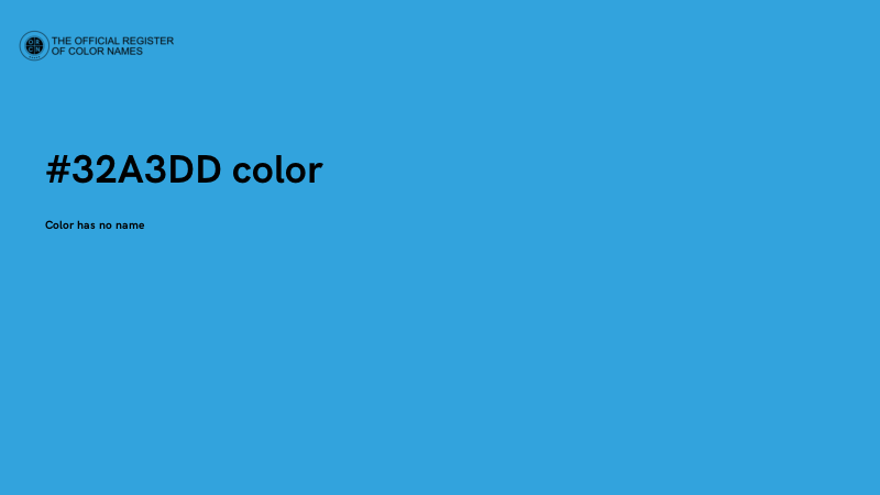 #32A3DD color image