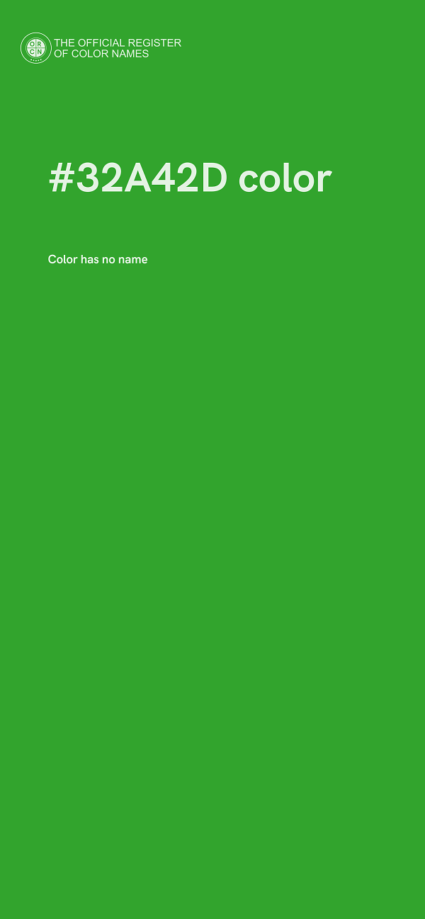 #32A42D color image