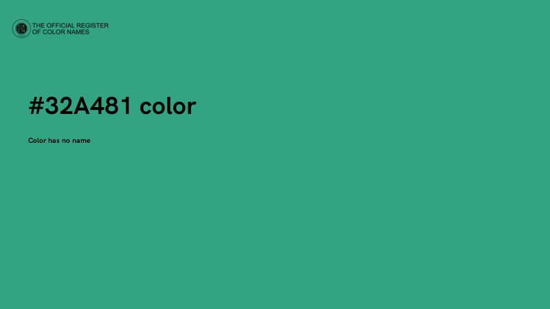 #32A481 color image