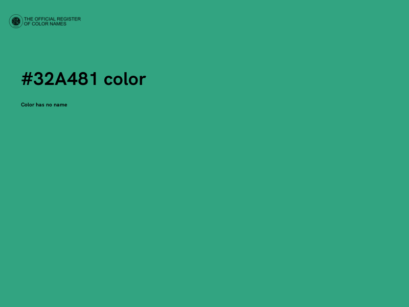 #32A481 color image