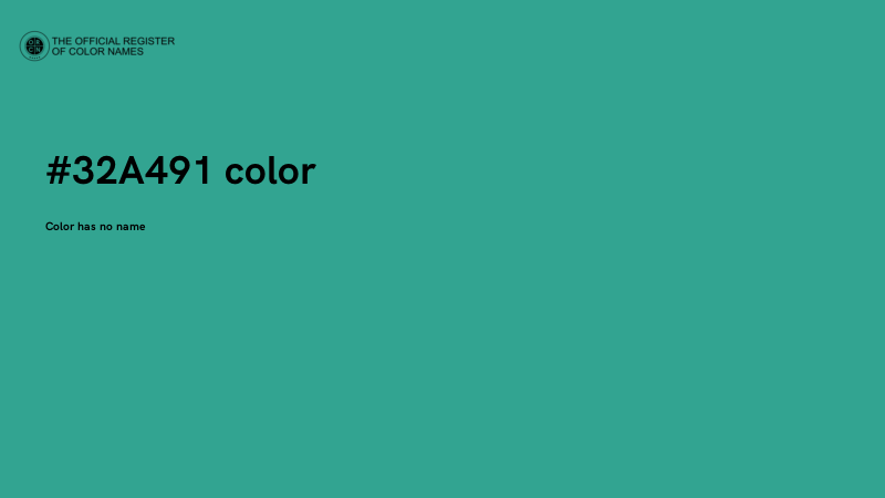 #32A491 color image