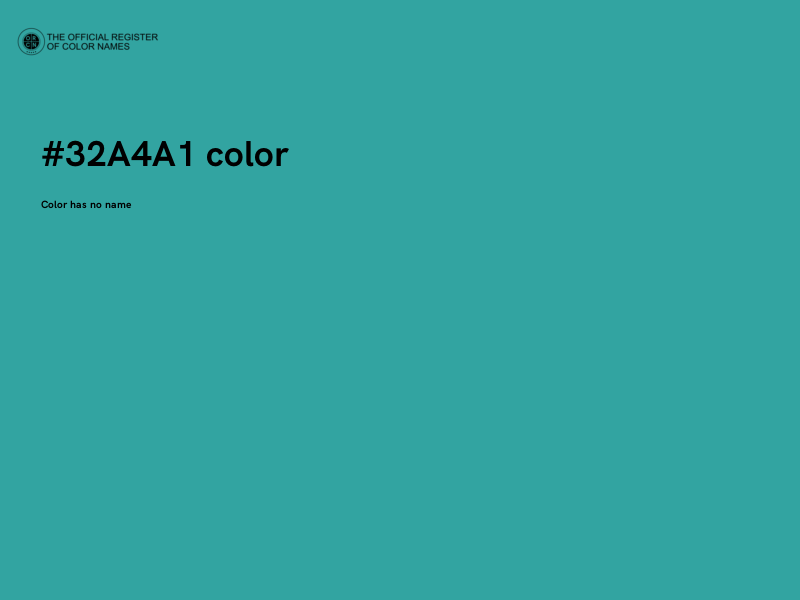 #32A4A1 color image