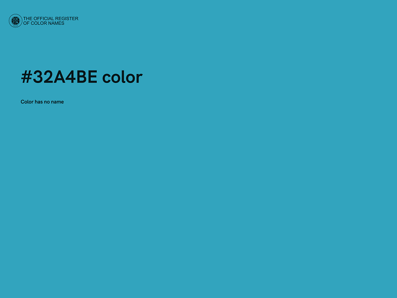 #32A4BE color image