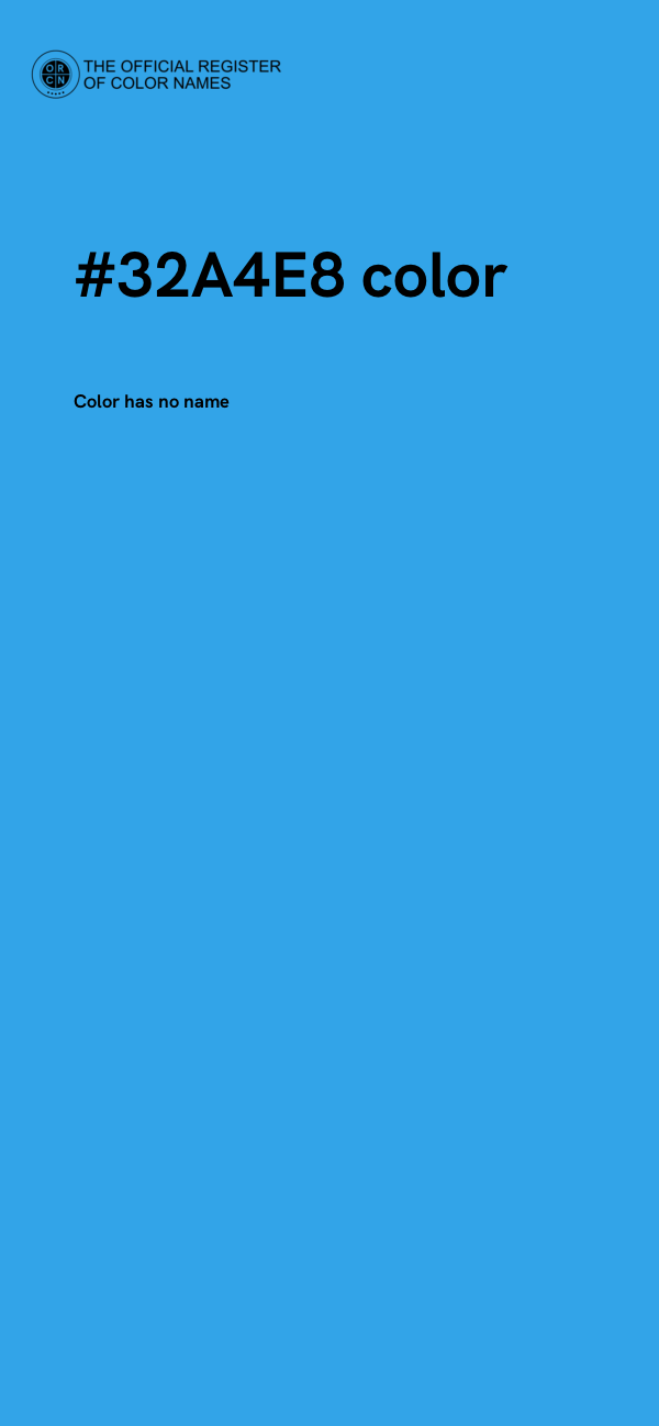 #32A4E8 color image