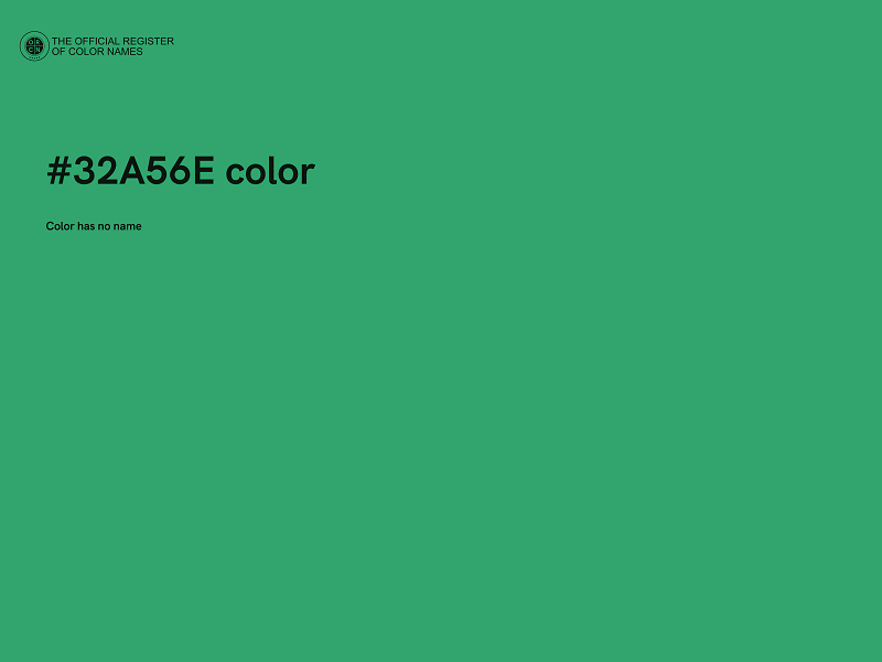 #32A56E color image