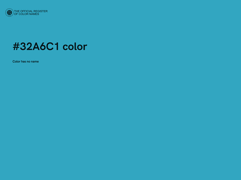 #32A6C1 color image