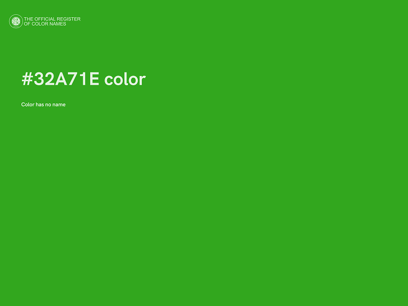 #32A71E color image