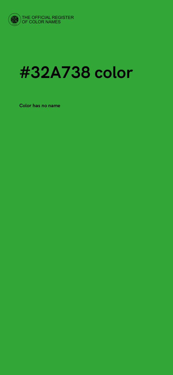#32A738 color image