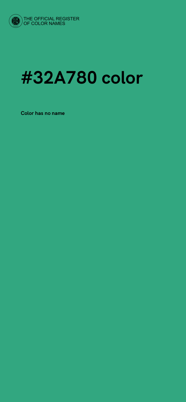 #32A780 color image