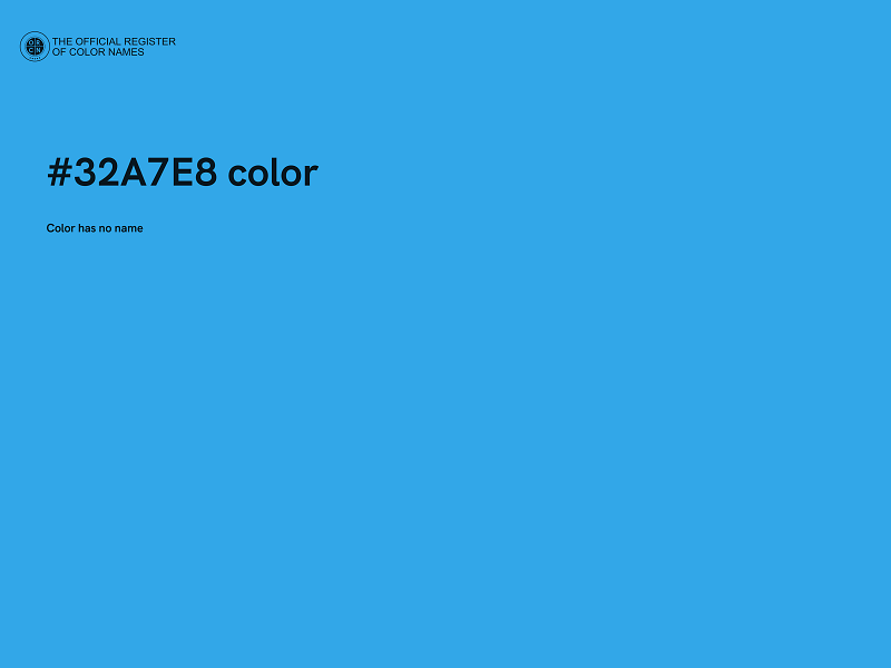 #32A7E8 color image