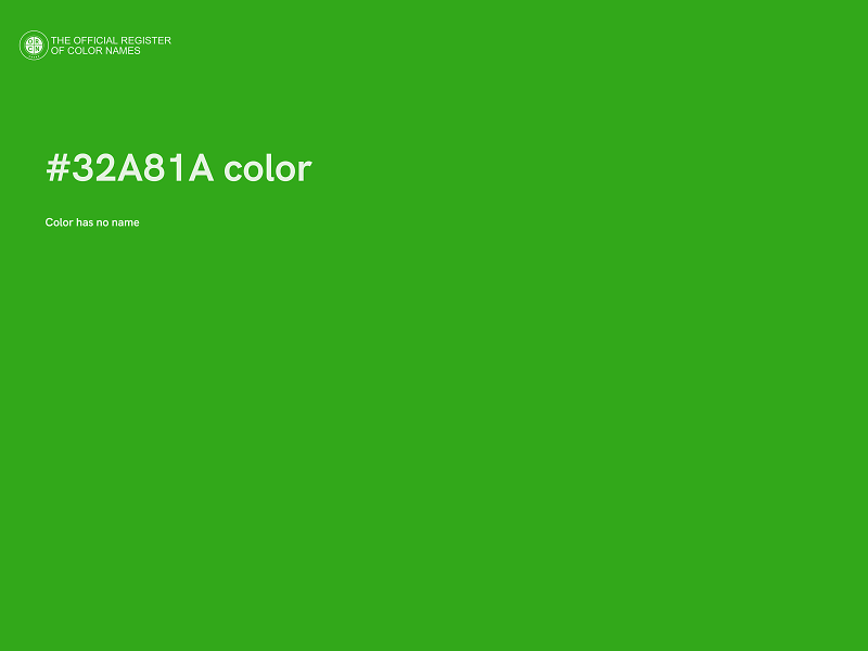 #32A81A color image