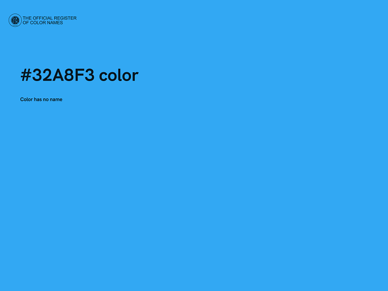 #32A8F3 color image