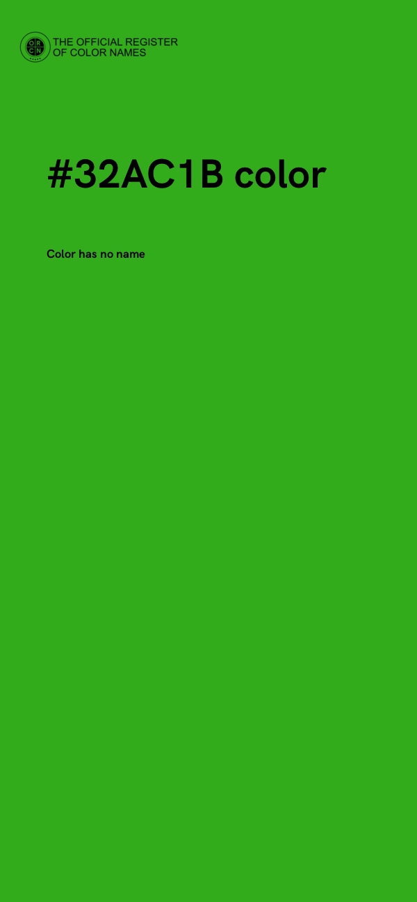 #32AC1B color image