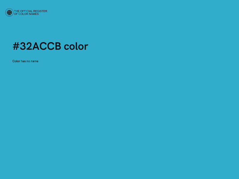 #32ACCB color image