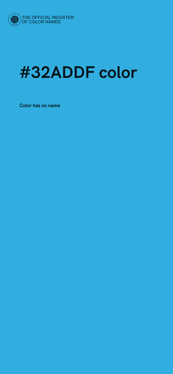#32ADDF color image