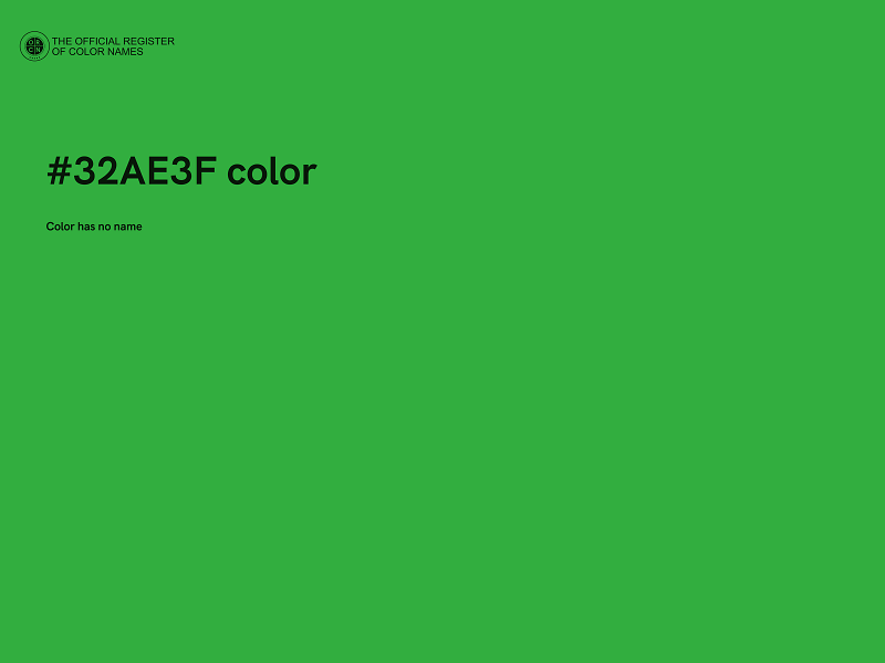#32AE3F color image