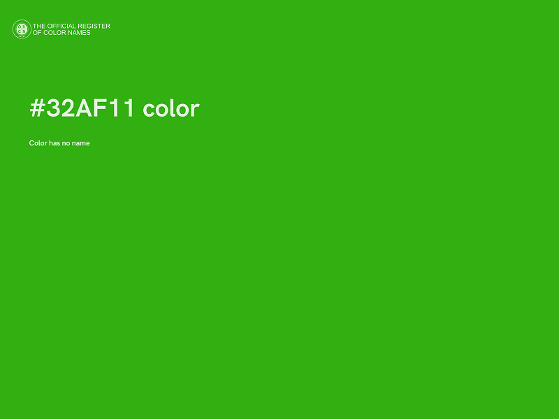 #32AF11 color image