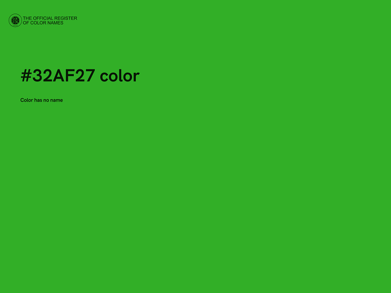 #32AF27 color image