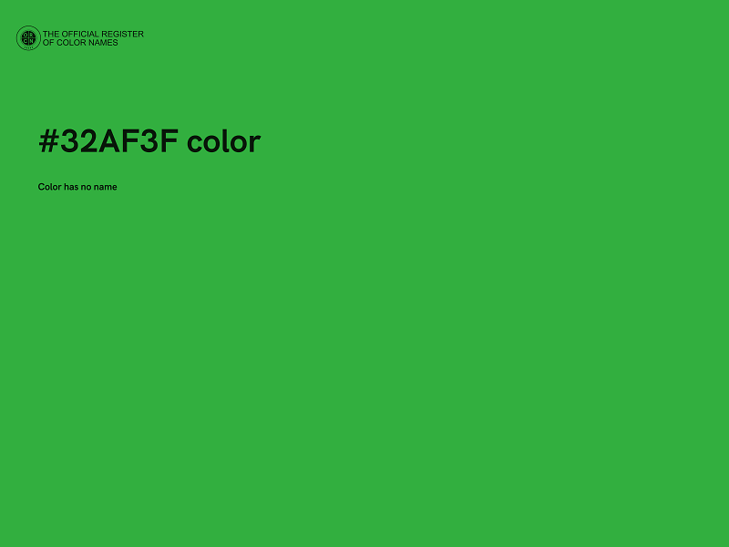 #32AF3F color image