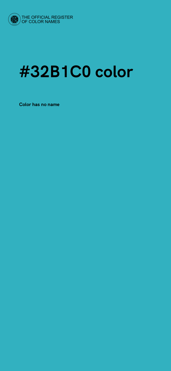 #32B1C0 color image