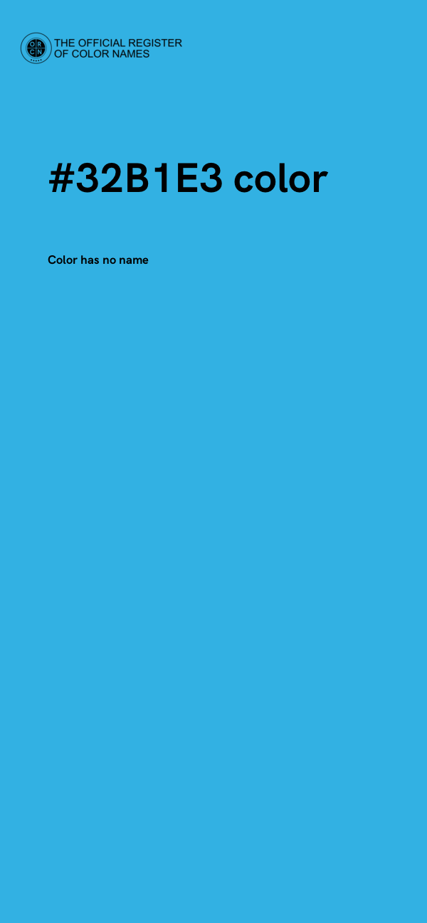 #32B1E3 color image