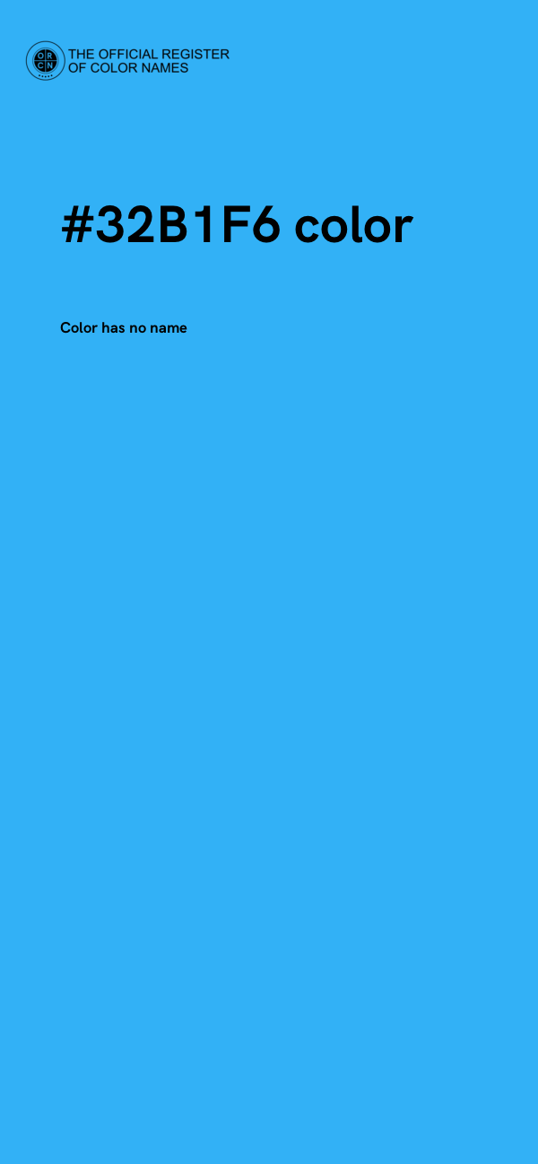 #32B1F6 color image