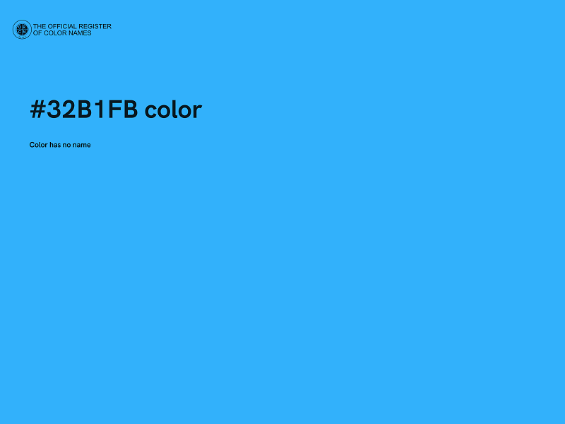 #32B1FB color image