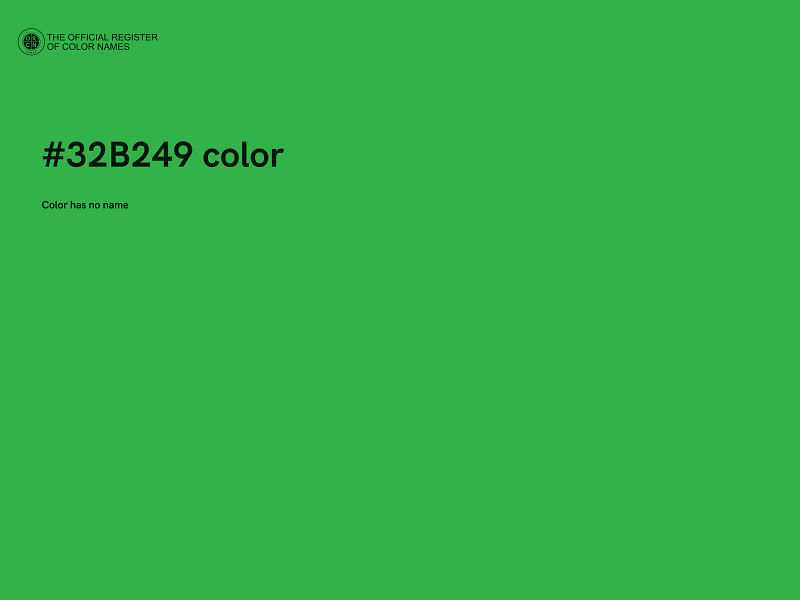 #32B249 color image