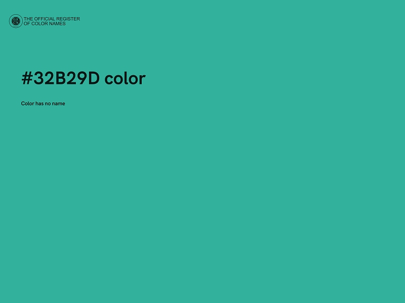 #32B29D color image