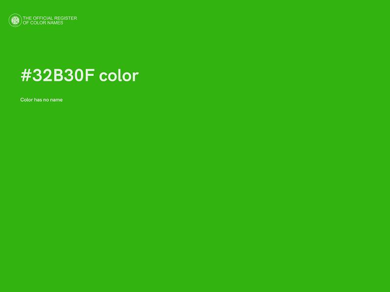 #32B30F color image