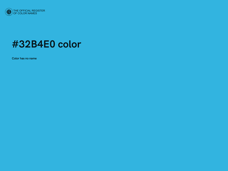 #32B4E0 color image