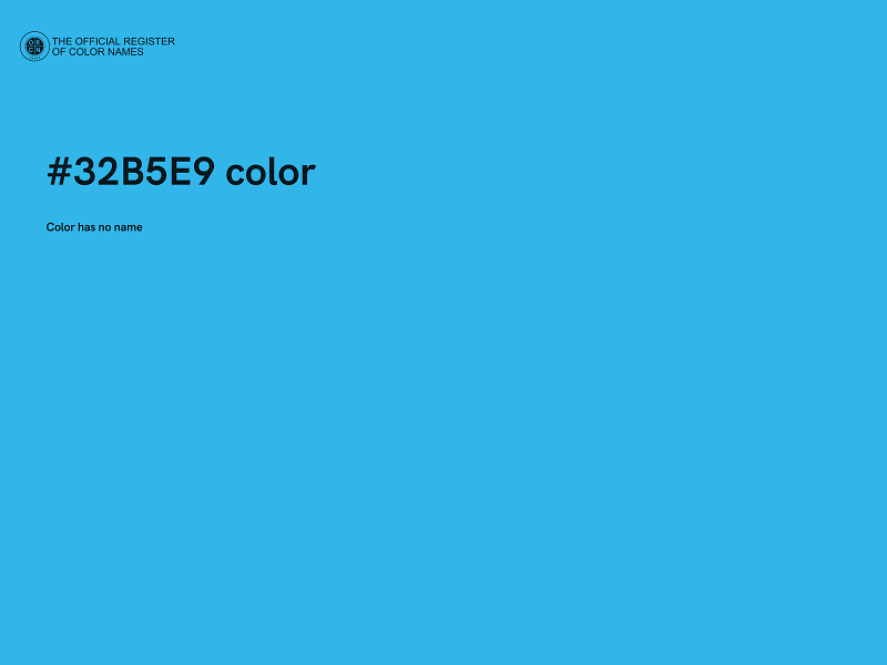 #32B5E9 color image