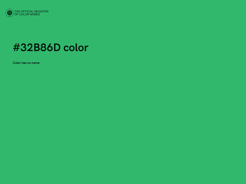 #32B86D color image