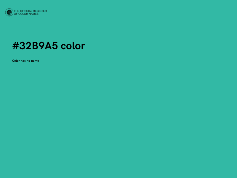 #32B9A5 color image