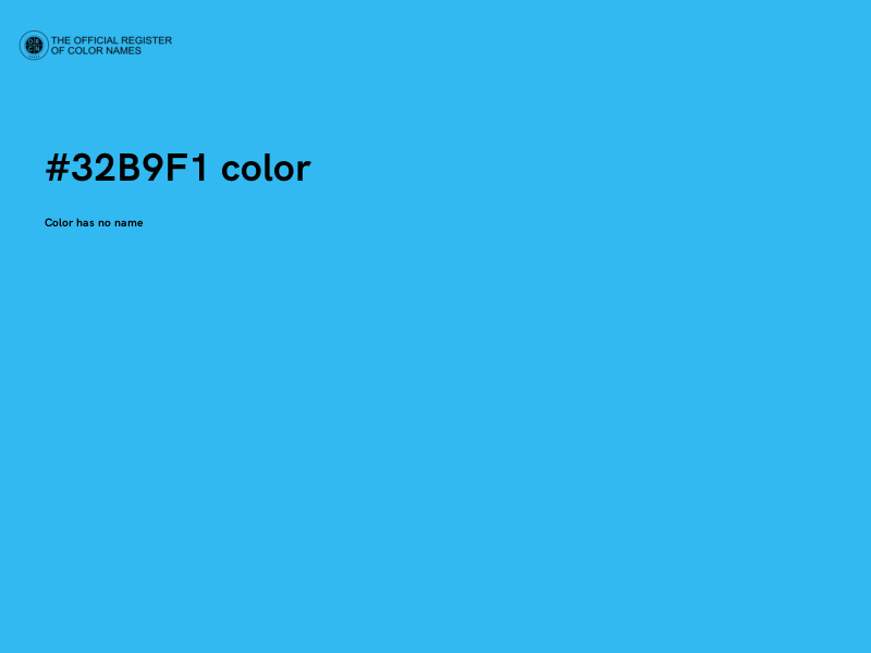 #32B9F1 color image