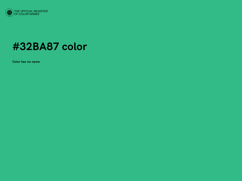#32BA87 color image