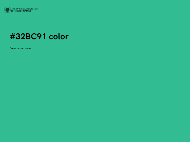 #32BC91 color image