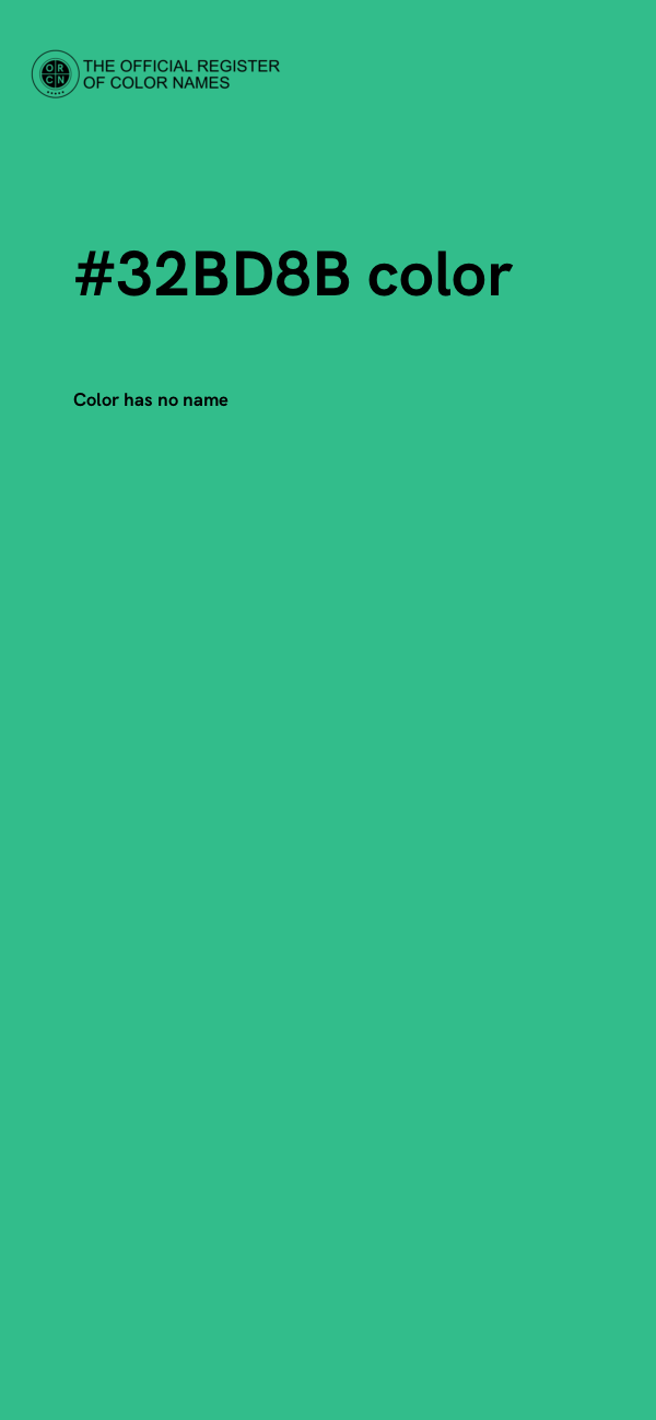 #32BD8B color image
