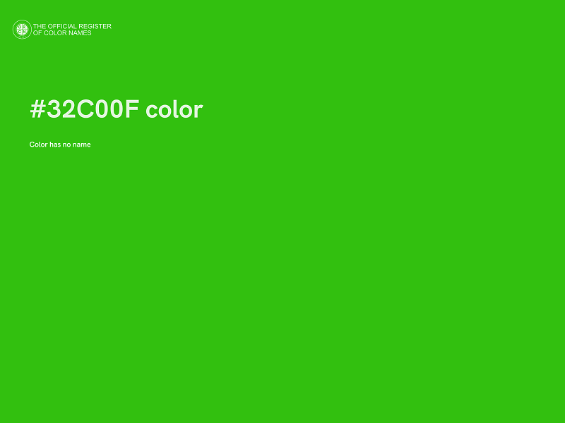 #32C00F color image