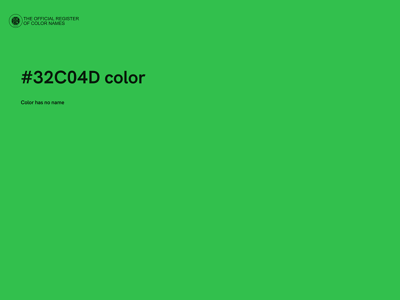 #32C04D color image