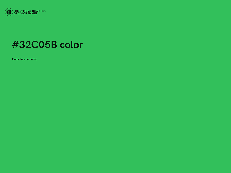 #32C05B color image