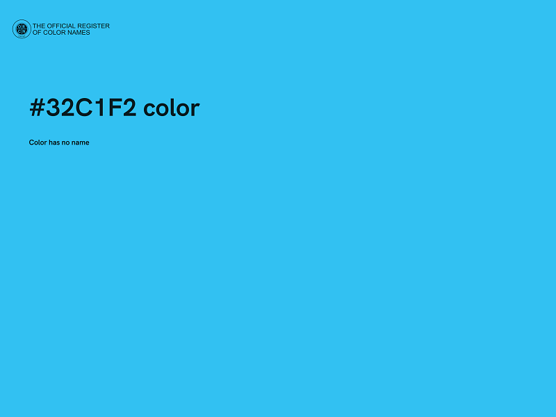 #32C1F2 color image