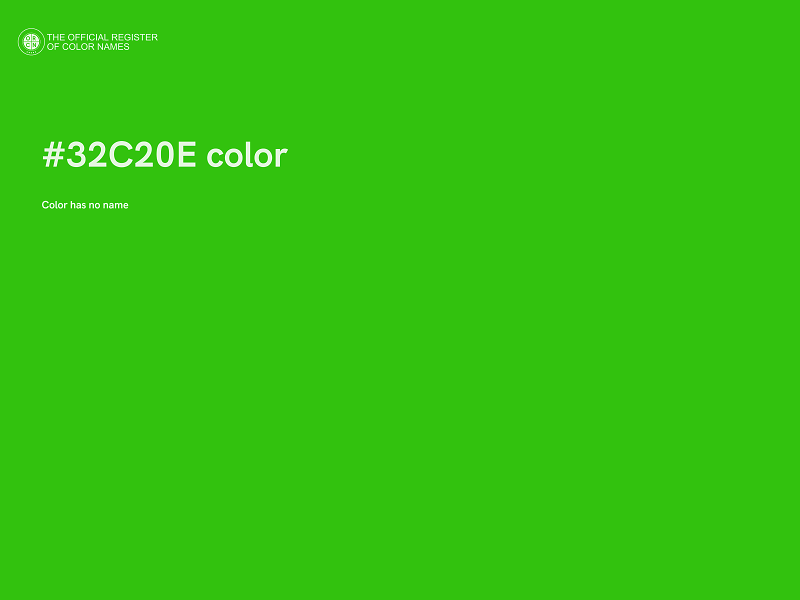 #32C20E color image