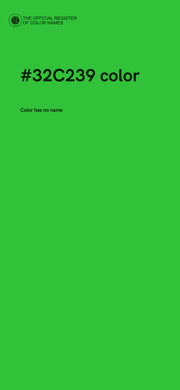 #32C239 color image
