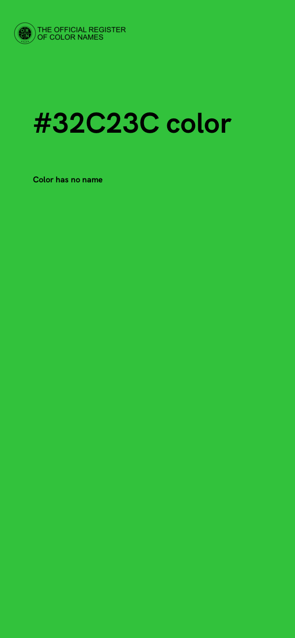 #32C23C color image