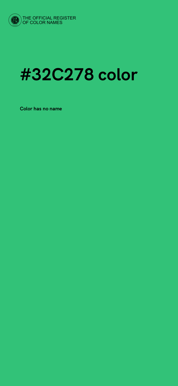 #32C278 color image