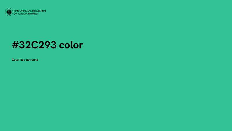 #32C293 color image