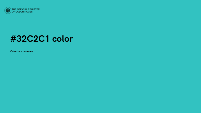 #32C2C1 color image