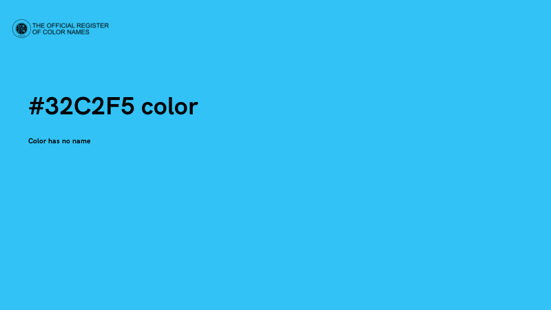 #32C2F5 color image